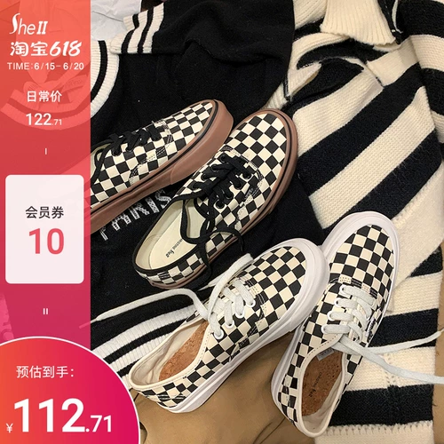 Шахматы на платформе, тканевая обувь для отдыха, лоферы, кроссовки