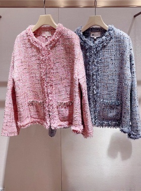 JR 专柜正品 2025秋冬新款 小香风气质甜美亮片外套女XRJ5W05D