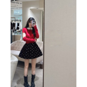 甜美娃娃领针织衫 上衣女XSJ1M05D 新款 拆卸袖 专柜正品 2026春季