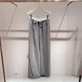 专柜正品 2025冬季 新款 松紧简约高级休闲阔腿喇叭裤 女XRJ4K05C