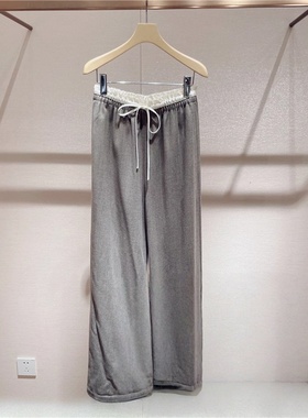 JR 专柜正品2025冬季新款 松紧简约高级休闲阔腿喇叭裤女XRJ4K05C