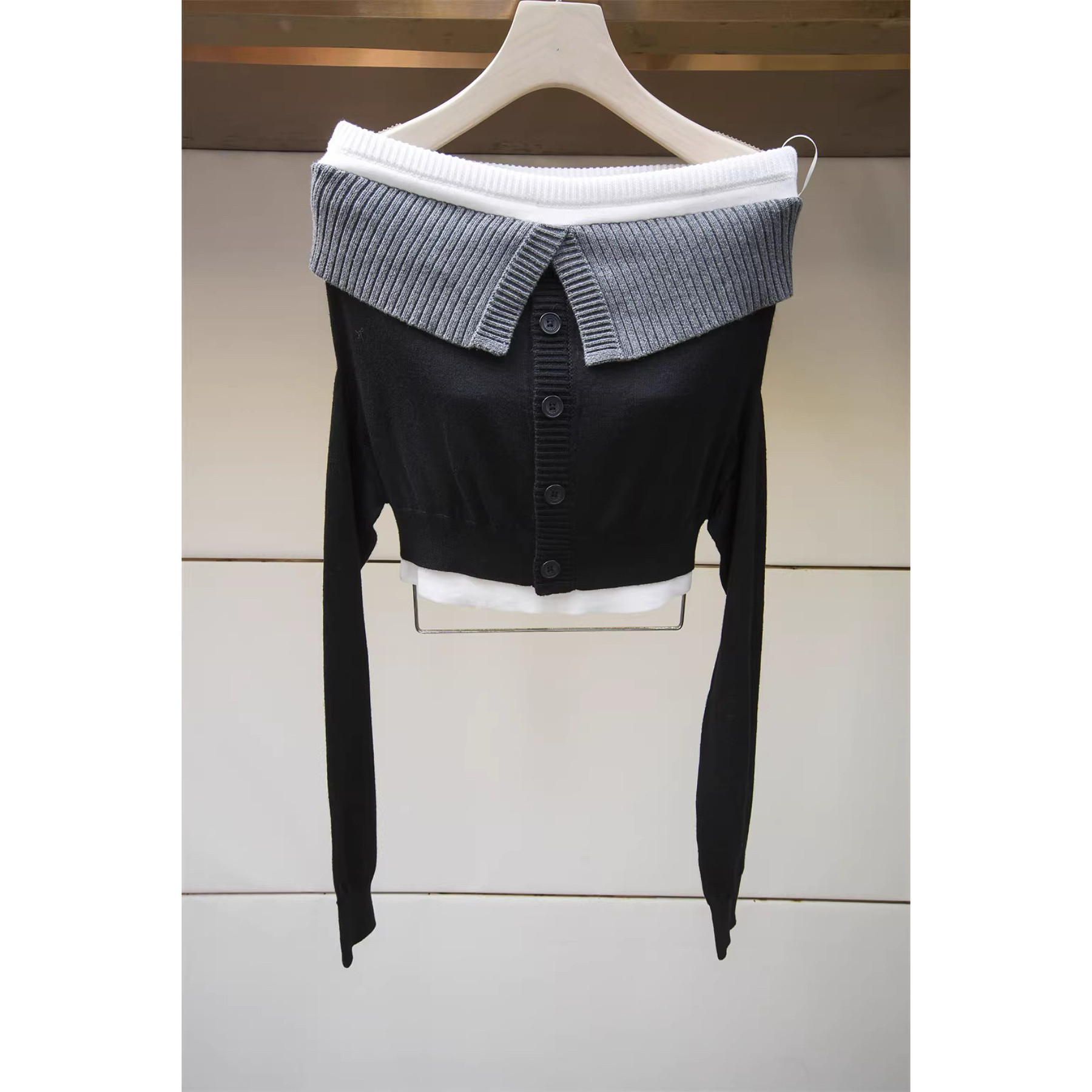 JR专柜正品2026春季专柜新款抹胸时尚气质个性羊毛针织衫XSJ1M05C,女装/女士精品,毛针织衫,淘宝优惠券,粉丝福利购,淘宝优惠卷