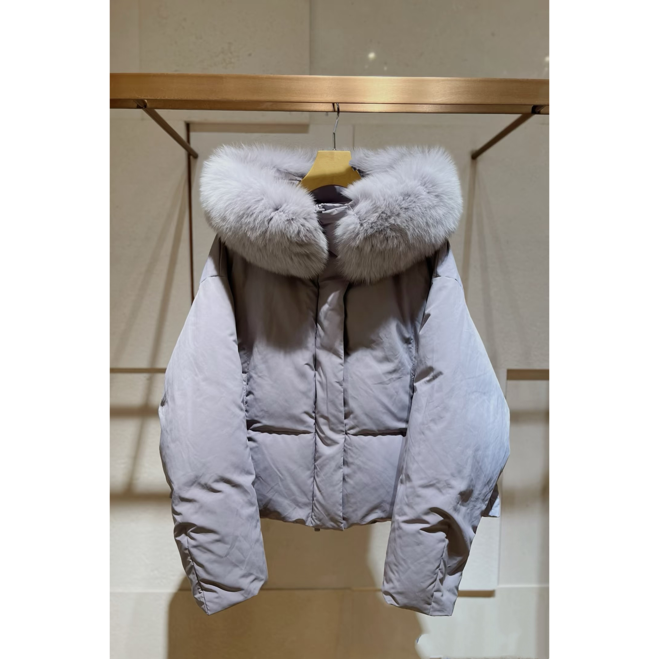 JR 专柜正品 2025冬季新款 狐狸毛领鹅绒羽绒服外套女XRJ7G15D