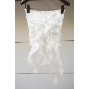 JR 专柜正品2026春季新款飘带背心抹胸蕾丝针织衫上衣女XSJ1S06D