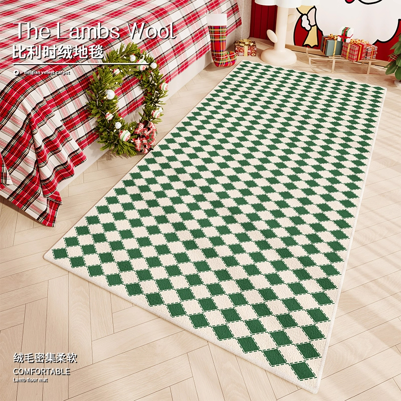 圣诞节日氛围感地毯客厅装饰