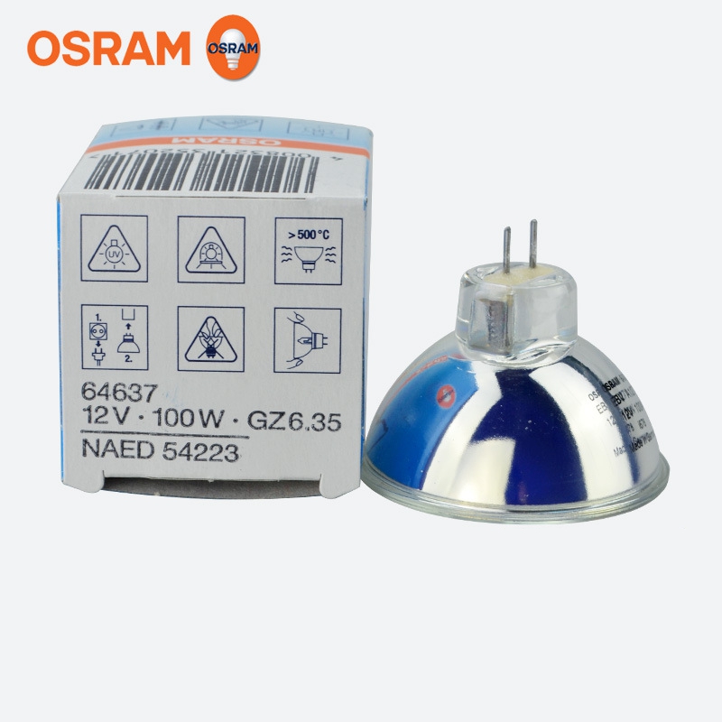 欧司朗OSRAM 64637,12V 100W卤素光面杯灯泡EFP/X NAED 54223 EBV