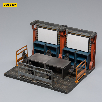 现货JOYTOY 暗源3.75寸1:18 机库场景会议区 检测区 兵人展示地台