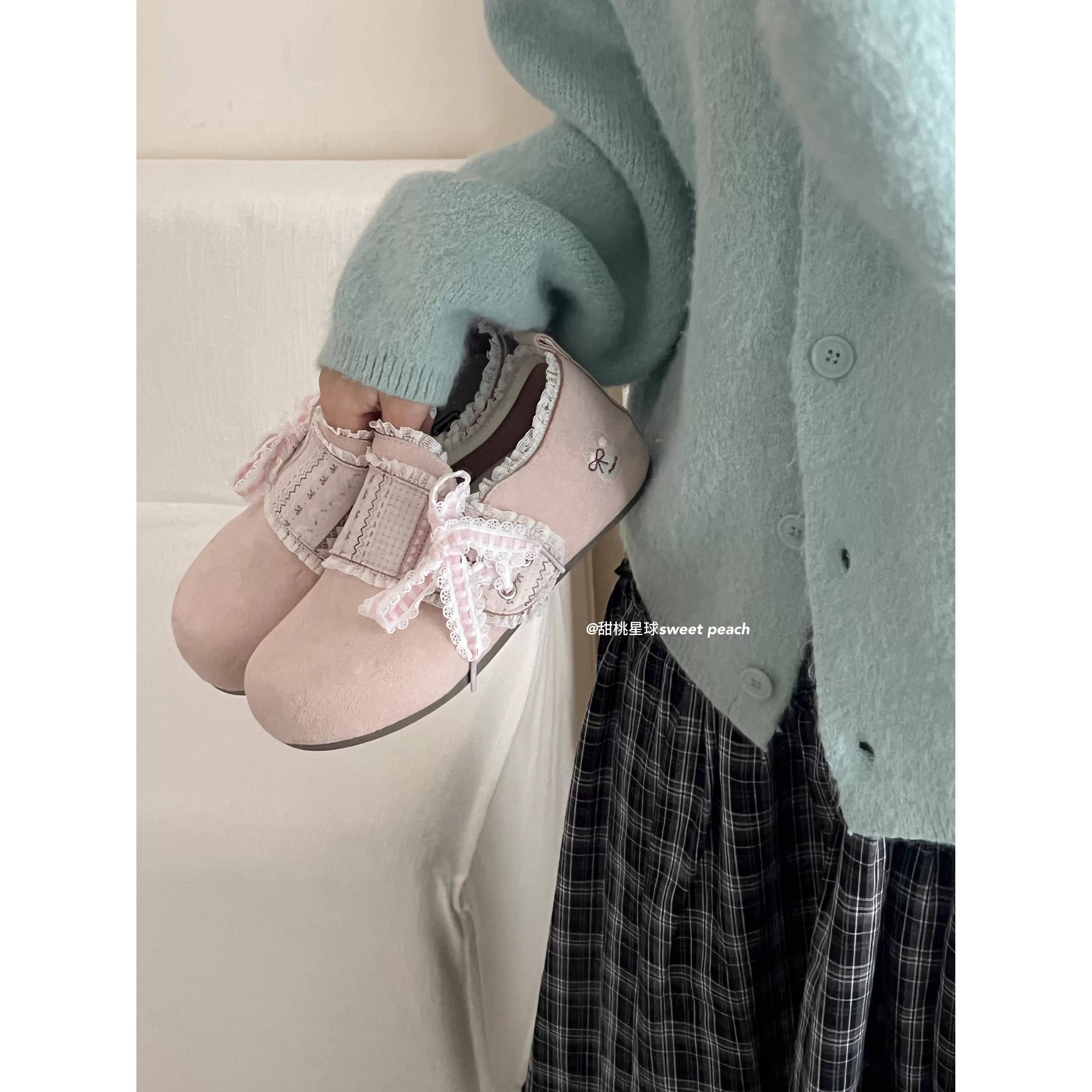 不撞款设计女鞋2025春季懒人一脚蹬勃肯鞋女花边软底休闲鞋,女鞋,勃肯鞋/软木鞋,淘宝优惠券,粉丝福利购,淘宝优惠卷