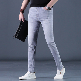 潮流修身 小脚薄款 休闲长裤 牛仔裤 牛子裤 2025春夏上新韩版 男式 男士