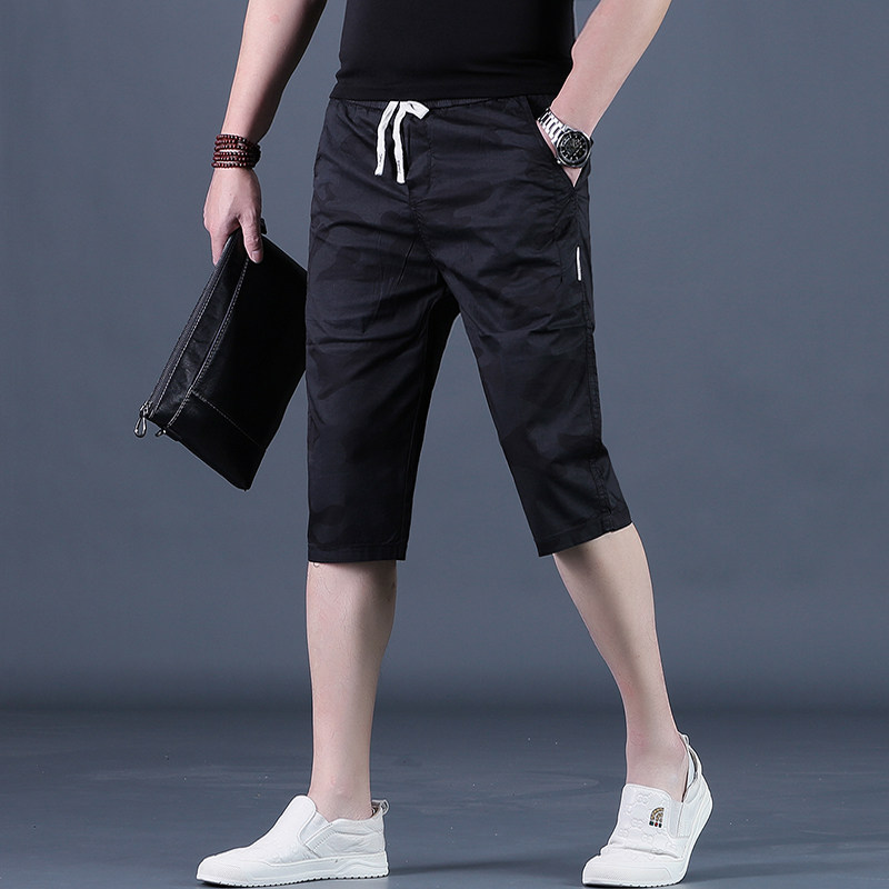夏季休闲裤男士七分裤潮流宽松