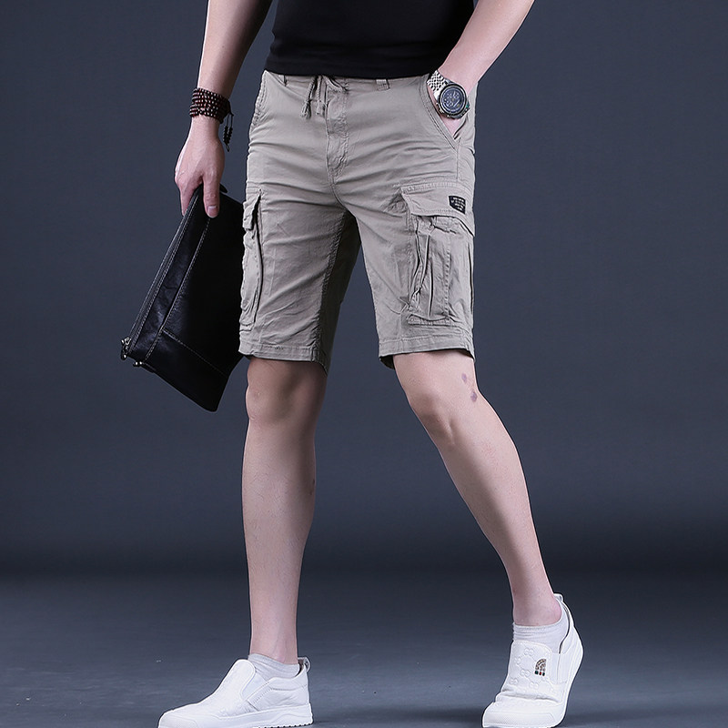 夏季新款男士工装短裤男修身5分