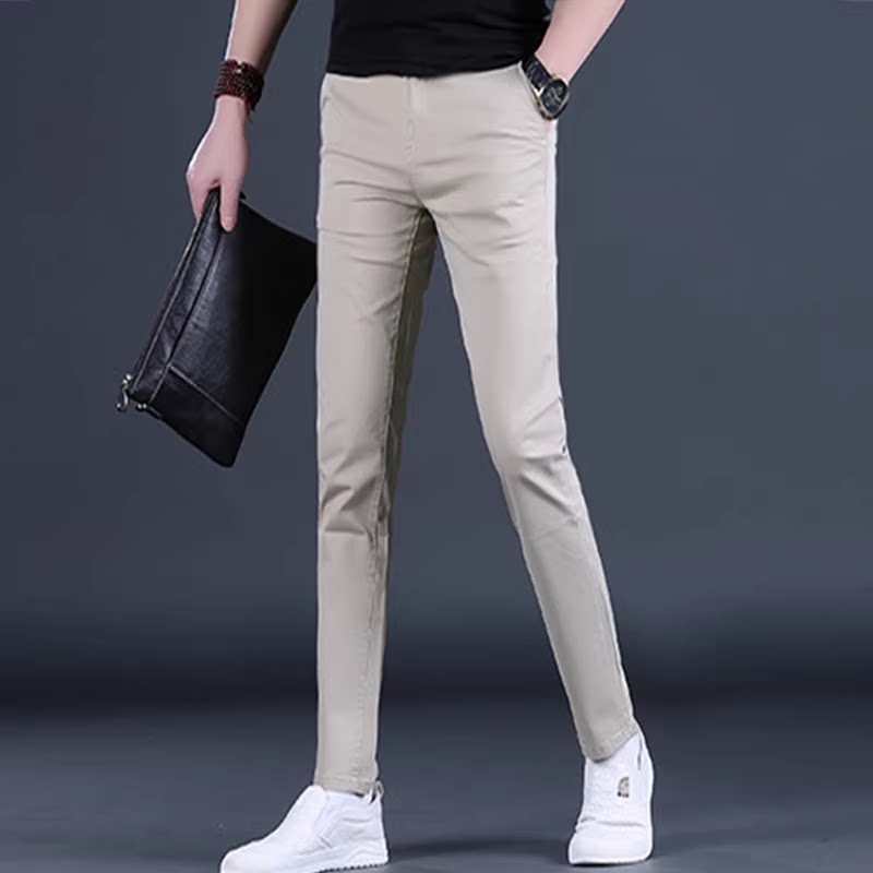 裤子男2026新款潮流百搭薄款男士休闲裤夏季长裤潮牌修身小脚青年