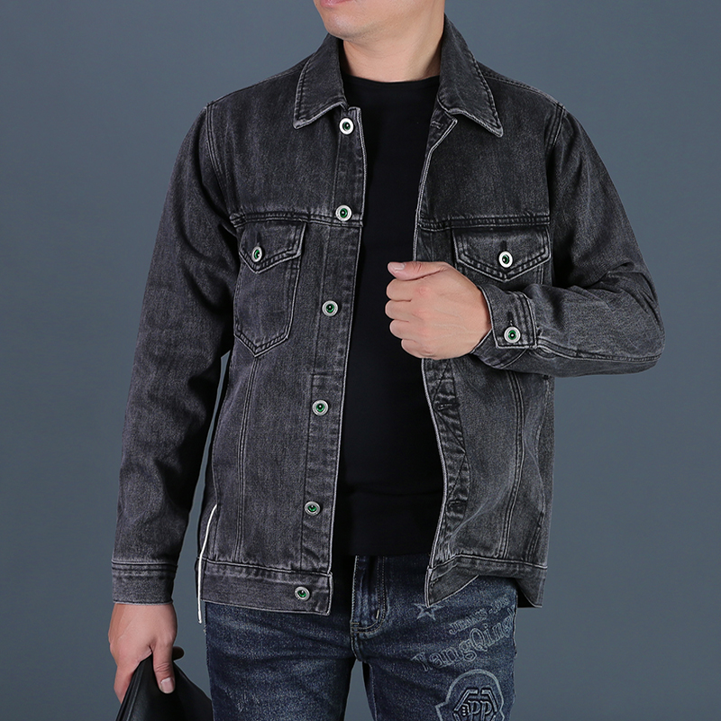 秋冬男装牛仔外套男款潮牌休闲