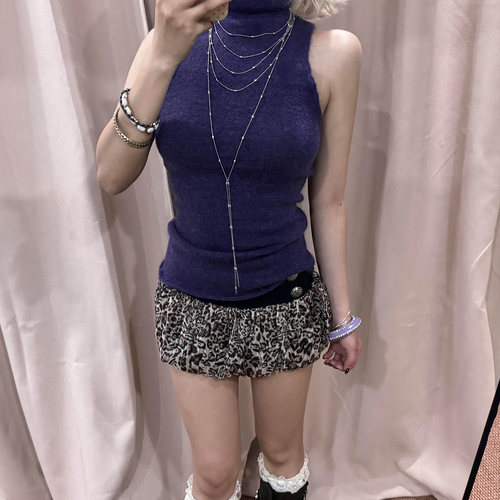 辣妹性感豹纹雪纺花苞短裙女