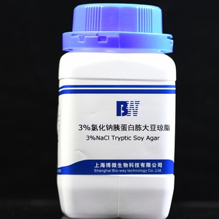 250g 3%氯化钠胰蛋白胨大豆琼脂 瓶 上海博微 BW106