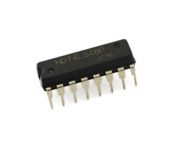 HD74LS48P 直插 74LS48 BCD—7段译码器/内部上拉输出驱动 DIP-16