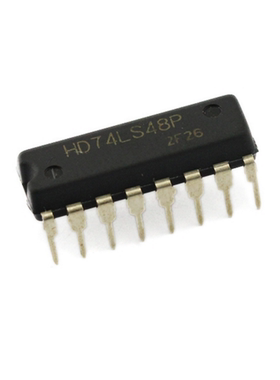 HD74LS48P 直插 74LS48 BCD—7段译码器/内部上拉输出驱动 DIP-16
