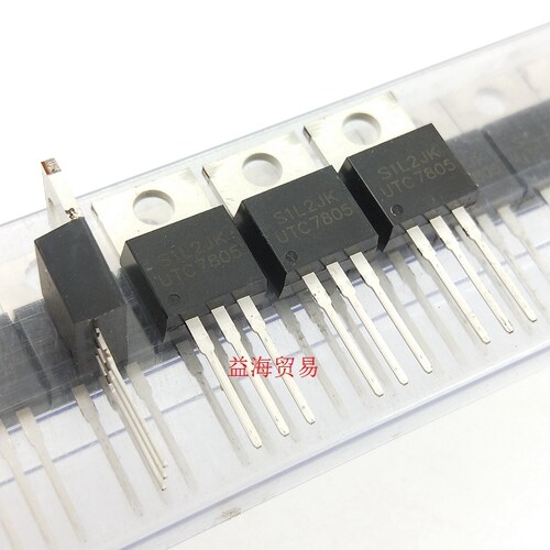 UTC7805 三极管 全新原装 7805三端稳压器 5V 1A大电流 直插TO220