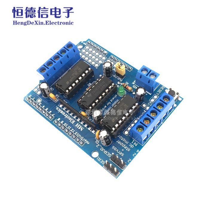 电机驱动扩展板 L293D 马达板 motor control shield 兼容UNO R3