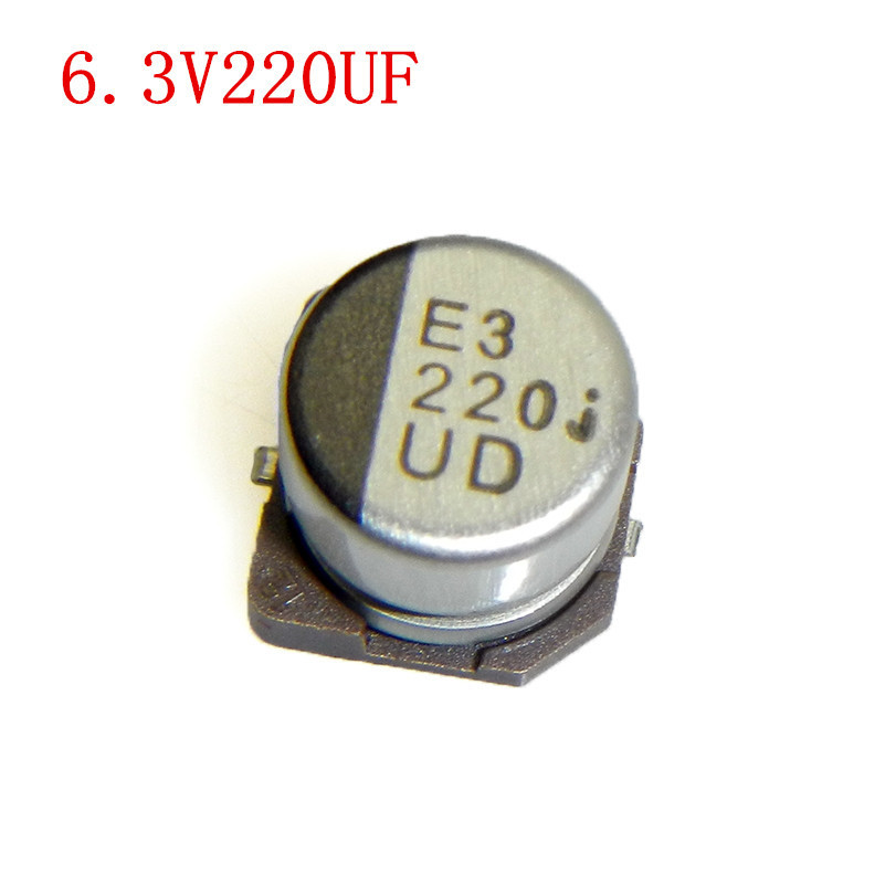 贴片铝电解电容 25V33UF 25V47UF 6.3V220UF 16V100UF 体积 6*5MM