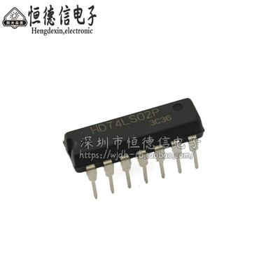 直插 74LS02 HD74LS02P 2输入四或非门 DIP-14 原装进口