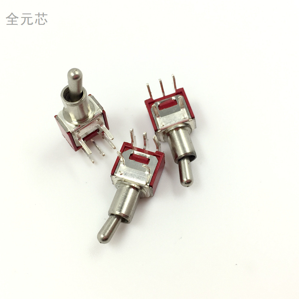 卧拨动开关 钮子双向开关 SMTS 102C3 正弯5脚/3脚 2档 1.5A 250V