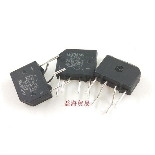 2KBP06M 全新原装进口 常用整流器2A 600V 桥堆 扁桥 整流桥DIP4