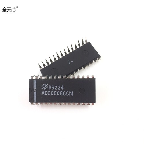 ADC0808CCN 芯片 直插二十八脚 8位模数转换器 DIP-28 IC集成电流