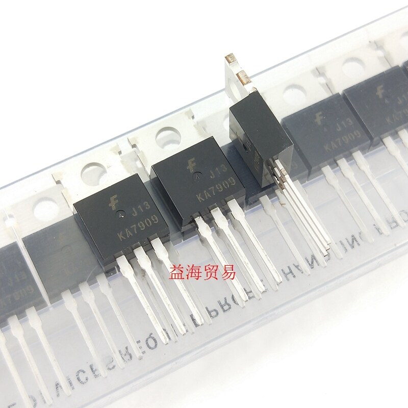 KA7909TU 三极管 直插 TO-220 1.5A/9V 全新原装进口拒绝国产翻新