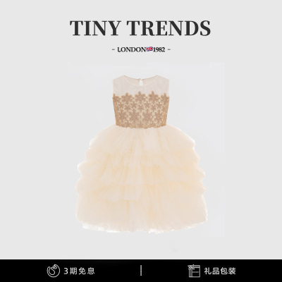 女童周岁生日礼服高端蓬蓬公主裙