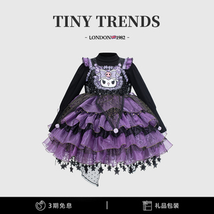 女童库洛米蓬蓬连衣裙秋季款高端小女孩生日公主裙儿童蓬蓬洛丽塔