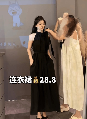 2026夏季法式收腰连衣裙
