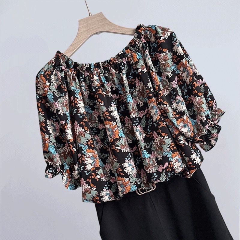 2025夏季新款大码印花百搭衬衫