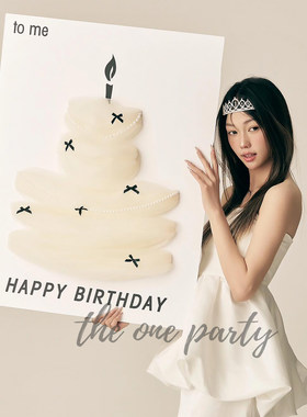 网纱生日kt板女孩生日氛围道具