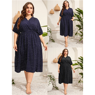 XL-5XL summer women dresses casual plus fat ladies skirt大码