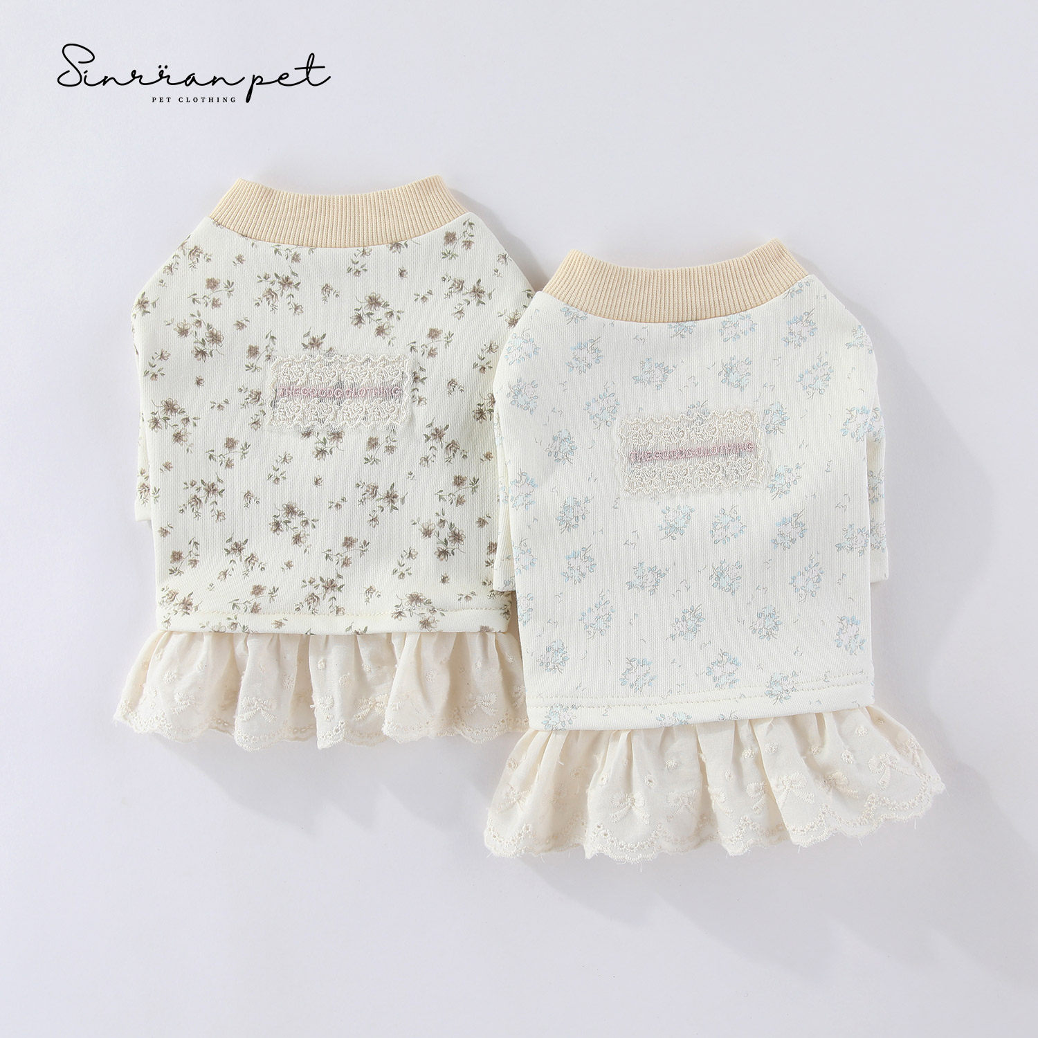 韩国轻奢宠物狗衣服小型犬全棉卫衣裙子韩系小狗狗薄款居家服春夏