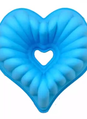 10寸大号爱心形DIY蛋糕面包食品级硅胶烘培烤箱模具SILICONE MOLD