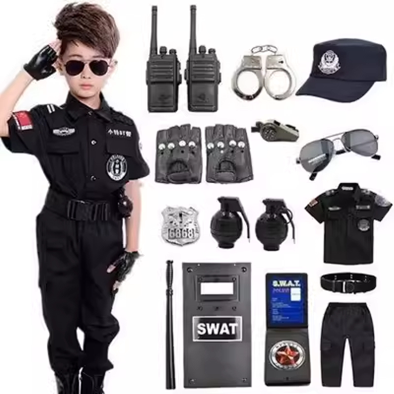 儿童套装警察角色扮演