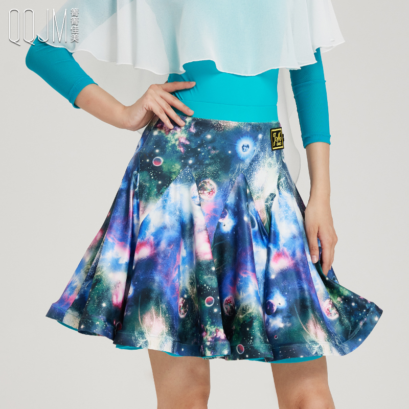 箐箐佳美摩登舞裙2025新款国标舞服交谊舞裙演出服时尚半身裙