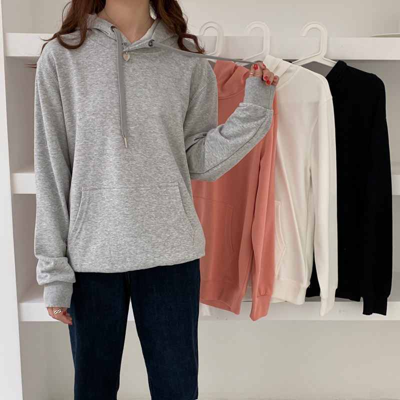 Real price autumn and winter sweater women's loose Korean version 2020 new long sleeve top with hood for all kinds of thickening coat trend