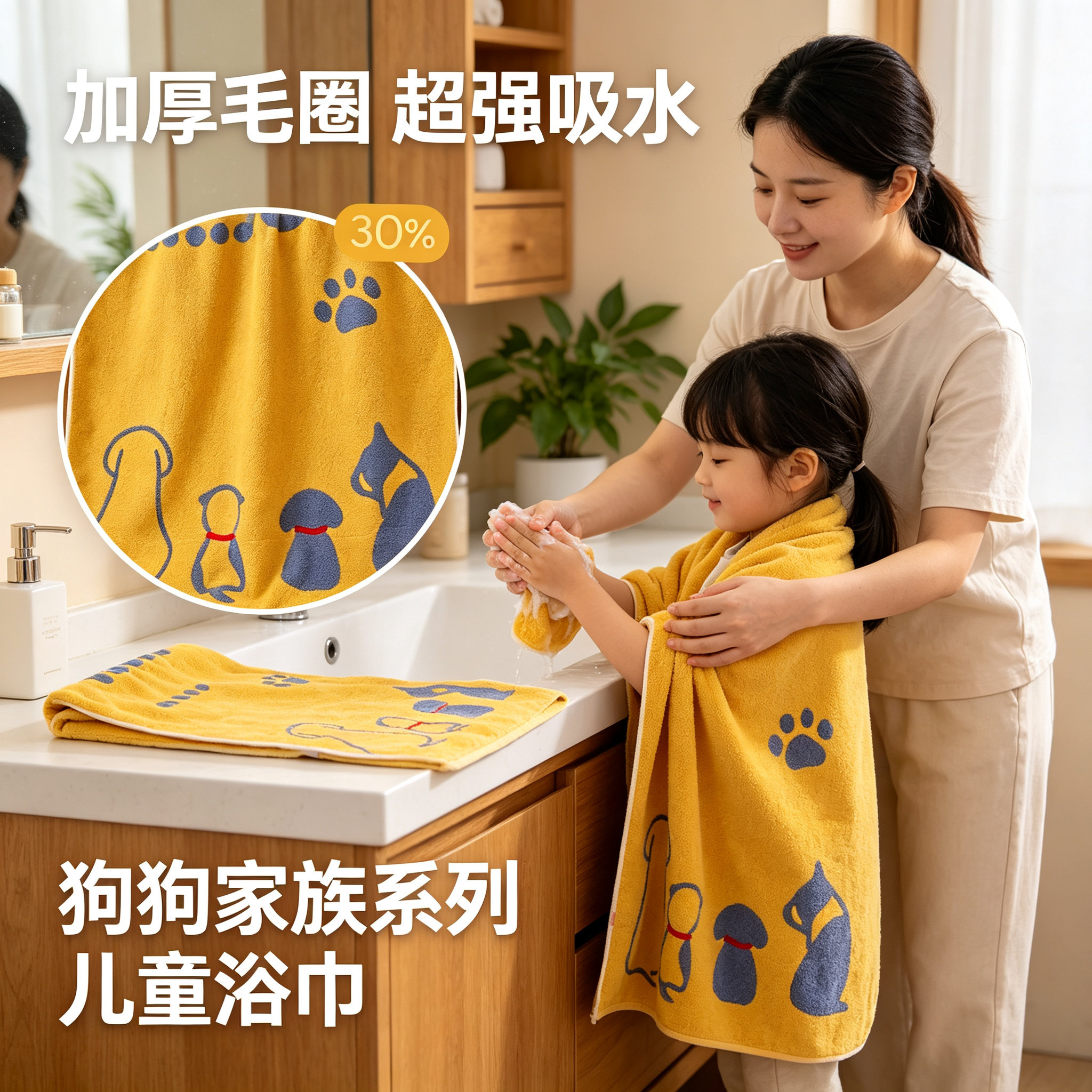 不掉毛吸水提花大浴巾纯棉