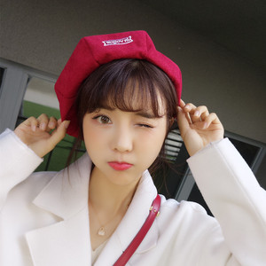 女贝雷帽日系八角帽