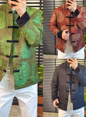 2026时尚休闲简约百搭爆款男装高端精品男士新款气质唐装夹克8952