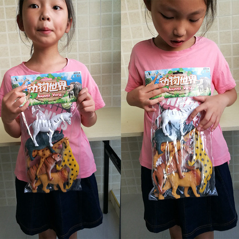 手掌彩色生肖口袋逼真动物模型