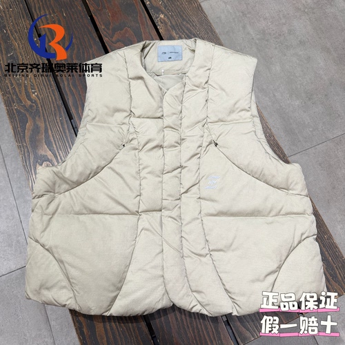 LiNing李宁NPN联名休闲保暖单排扣羽绒马甲男女同款AMRU113