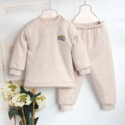 婴儿套装加厚0-1-2男女宝宝棉衣