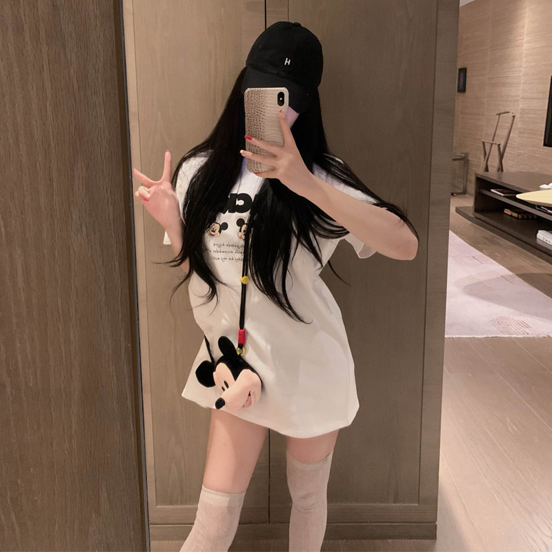 米奇零钱包+卡通纯棉短袖t恤女T恤