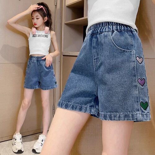 女童牛仔短裤夏季外穿
