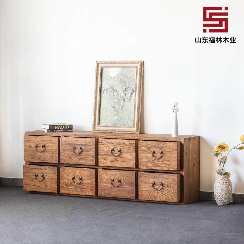 老榆木斗柜实木家具八斗柜玄关柜复古中式储物收纳柜餐边柜台边柜,商业/办公家具,茶台/茶桌,淘宝优惠券,粉丝福利购,淘宝优惠卷
