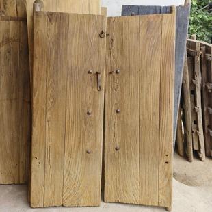 旧门板老榆木板吧台面板老式木门桌面定制侘寂风老门板楼梯踏步板